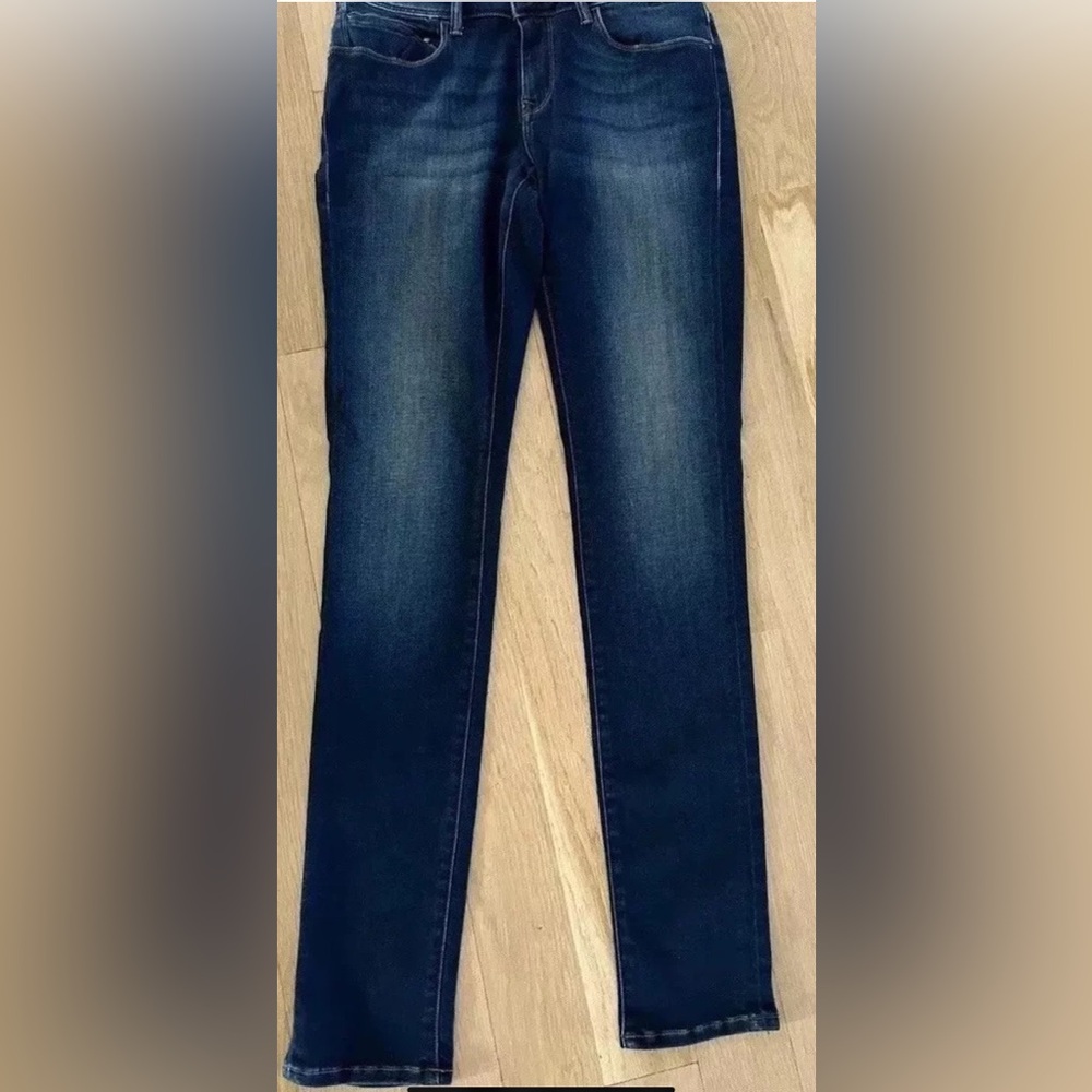 Mavi Gold Alexa Jeans 27 Waist Skinny 31” Inseam Mid Rise 9” Blue Jeans NWT